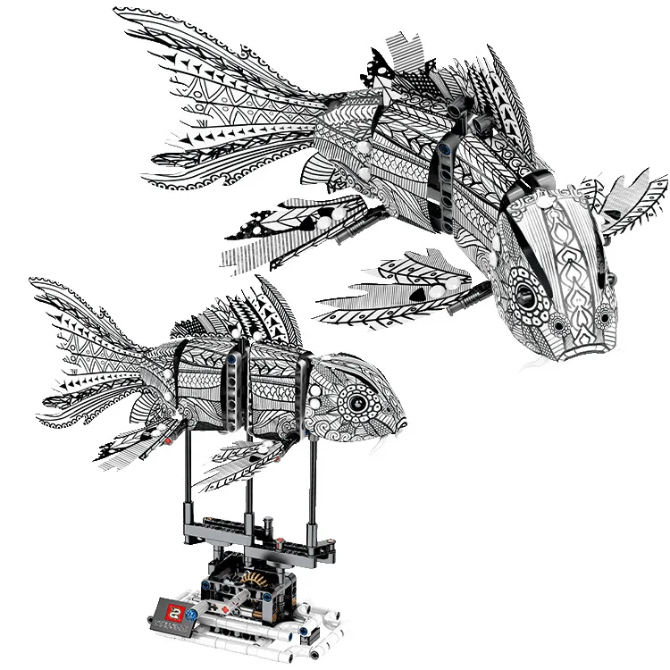 Simulated Deep Fish Shark Ocean Animal Model Building Block Compatible legoingly Technic ideas City Bricks Toys For Children
Simulated Deep Fish Shark Ocean Animal Model Building Block Compatible legoingly Technic ideas City Bricks Toys For Children