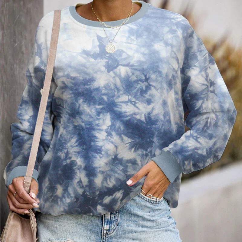 Rainbow Tie Dye Sweatshirt Women Starry Long-Sleeve Pullover Hoody O Neck Sport Tops Women Print Blouses Casual Autumn Hoodie
Rainbow Tie Dye Sweatshirt Women Starry Long-Sleeve Pullover Hoody O Neck Sport Tops Women Print Blouses Casual Autumn Hoodie