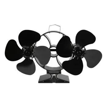 Double Head 8 Blade Heat Powered Stove Fireplace Fan for Log Wood Burner Ecofan
Double Head 8 Blade Heat Powered Stove Fireplace Fan for Log Wood Burner Ecofan
