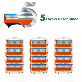 Shaving Razor Blades for GT Fusion 5 Face Shaver Cassettes Straight Razor Blade Shave Beard Case Replaceable Heads For Men
Shaving Razor Blades for GT Fusion 5 Face Shaver Cassettes Straight Razor Blade Shave Beard Case Replaceable Heads For Men