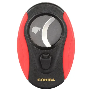 COHIBA Plastic Cigar Cutter Stainless Steel Sector Sharp Double Blades Guillotine Cigar Scissors Zigarre Travel Gadgets
COHIBA Plastic Cigar Cutter Stainless Steel Sector Sharp Double Blades Guillotine Cigar Scissors Zigarre Travel Gadgets