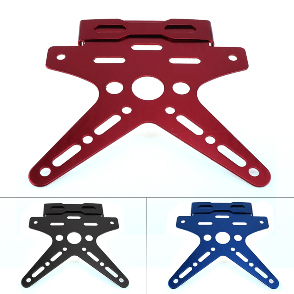 Universal Electroplate CNC Motorcycle Rear License Plate Frame with Aluminum Alloy and Rubber for / Scooter | Автомобили и