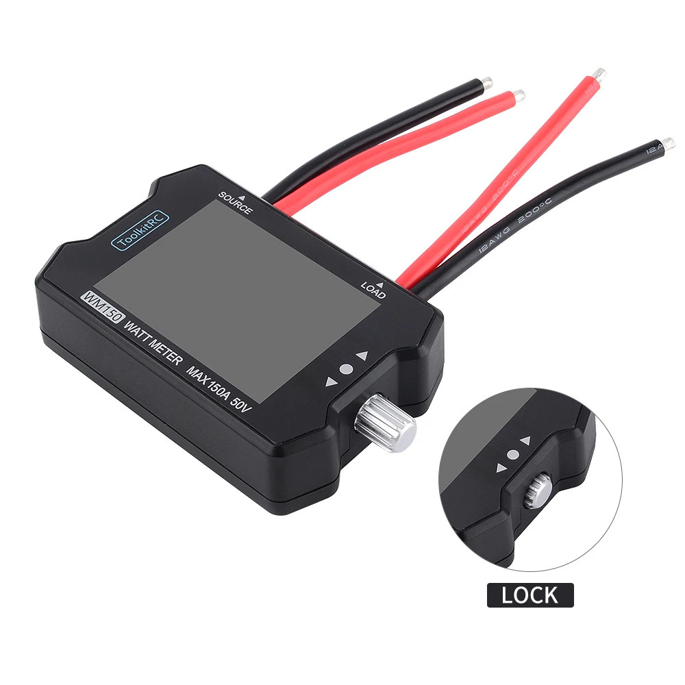 ToolKitRC WM150 Advanced Watt Meter 1-50v 150A 2.4" TFT Screen Display Power Voltage Current Tester PWM Output For RC FPV Drone
ToolKitRC WM150 Advanced Watt Meter 1-50v 150A 2.4" TFT Screen Display Power Voltage Current Tester PWM Output For RC FPV Drone