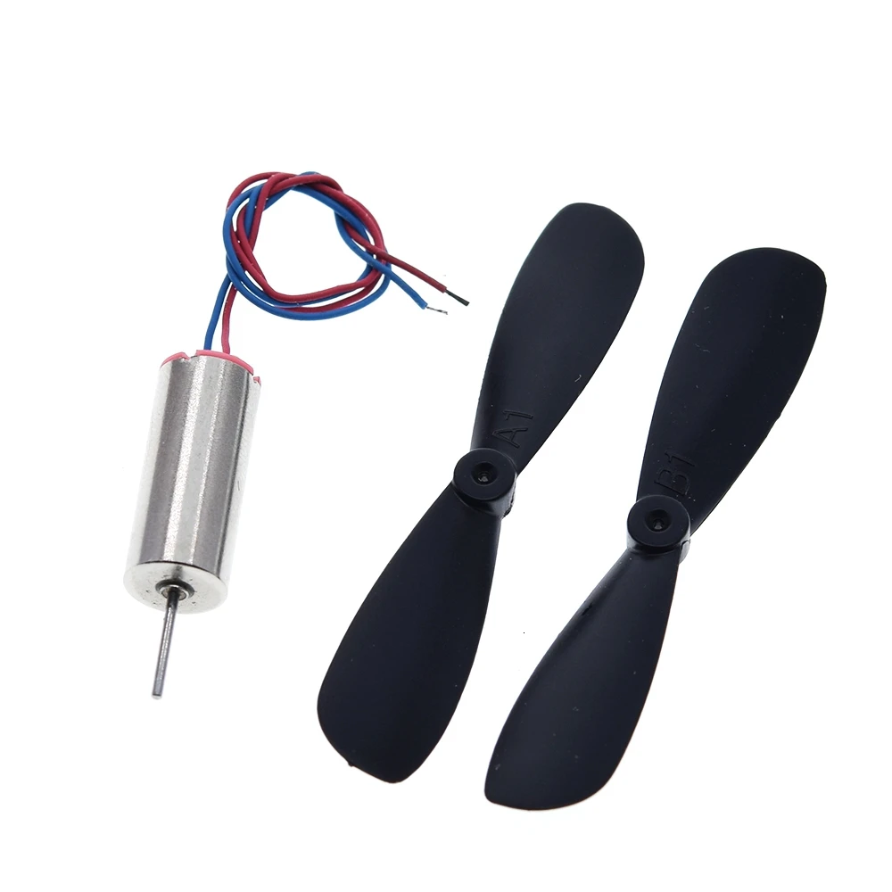 1set=2pcs DC3.7-4.2V 716 7*16MM Micro DIY Helicopter Coreless DC Motor With Propeller Great Torque High Speed Motor