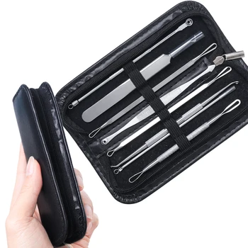 8pcs/set Blackhead Acne Pimple Remover Cleaning Needles Facial Kit Stainless Steel Comedone Extractor Beauty Makeup Tools BEMP02
8pcs/set Blackhead Acne Pimple Remover Cleaning Needles Facial Kit Stainless Steel Comedone Extractor Beauty Makeup Tools BEMP02