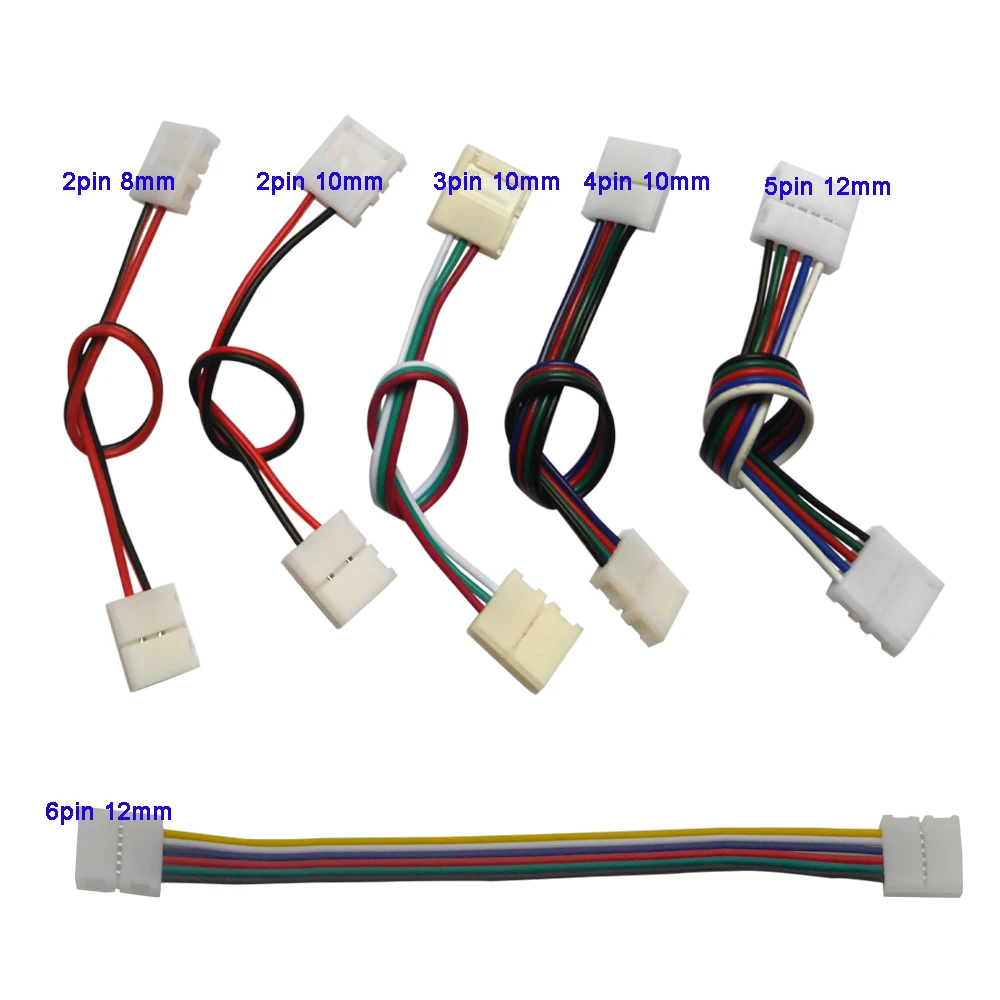 100pcs 3pin 2pin 4pin 5pin 6pin LED connector double clip Connector Cable For 3528 WS2812 5050 RGB RGBW RGBWW LED strip Light
100pcs 3pin 2pin 4pin 5pin 6pin LED connector double clip Connector Cable For 3528 WS2812 5050 RGB RGBW RGBWW LED strip Light