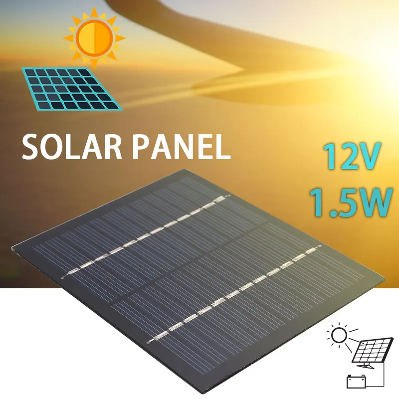 Cewaal 1.5W 12V Reusable Durable Solar Cell Charger Home USB Solar Panel Polycrystalline Silicon Phone Battery High Efficiency
Cewaal 1.5W 12V Reusable Durable Solar Cell Charger Home USB Solar Panel Polycrystalline Silicon Phone Battery High Efficiency