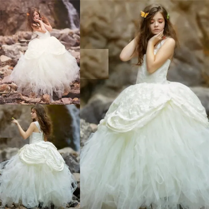 SexeMara Ivory Ball Gown Flower Girl Dresses For Wedding Lace And Tulle Princess Girls Pageant Gowns Baby Girl Formal Wear
SexeMara Ivory Ball Gown Flower Girl Dresses For Wedding Lace And Tulle Princess Girls Pageant Gowns Baby Girl Formal Wear