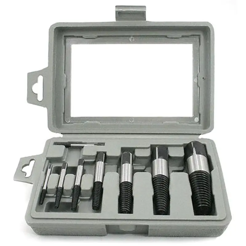 Broken Head Screw Extractor 8 Piece Set Bolt Extractor Broken Head Screw Extractor Take Screw Tool Set
Broken Head Screw Extractor 8 Piece Set Bolt Extractor Broken Head Screw Extractor Take Screw Tool Set