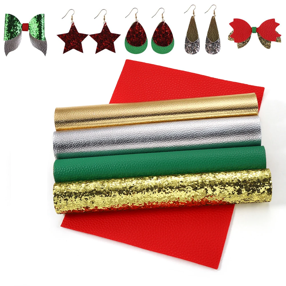 8 Styles/lot Christmas Series Set Glitter Leather Fabric Chunky Matte Sequins Leather Sheet For DIY Making Bow Craft Accessories
8 Styles/lot Christmas Series Set Glitter Leather Fabric Chunky Matte Sequins Leather Sheet For DIY Making Bow Craft Accessories