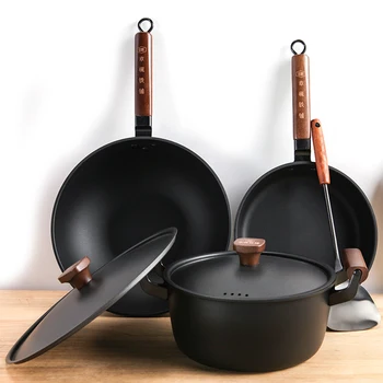 Cookware Set Cast Iron Pot Casting Iron Pan Nonstick Induction Cooker Cooking Pot Set Soup Pot Frying Pan Casserole Kitchen 
Cookware Set Cast Iron Pot Casting Iron Pan Nonstick Induction Cooker Cooking Pot Set Soup Pot Frying Pan Casserole Kitchen