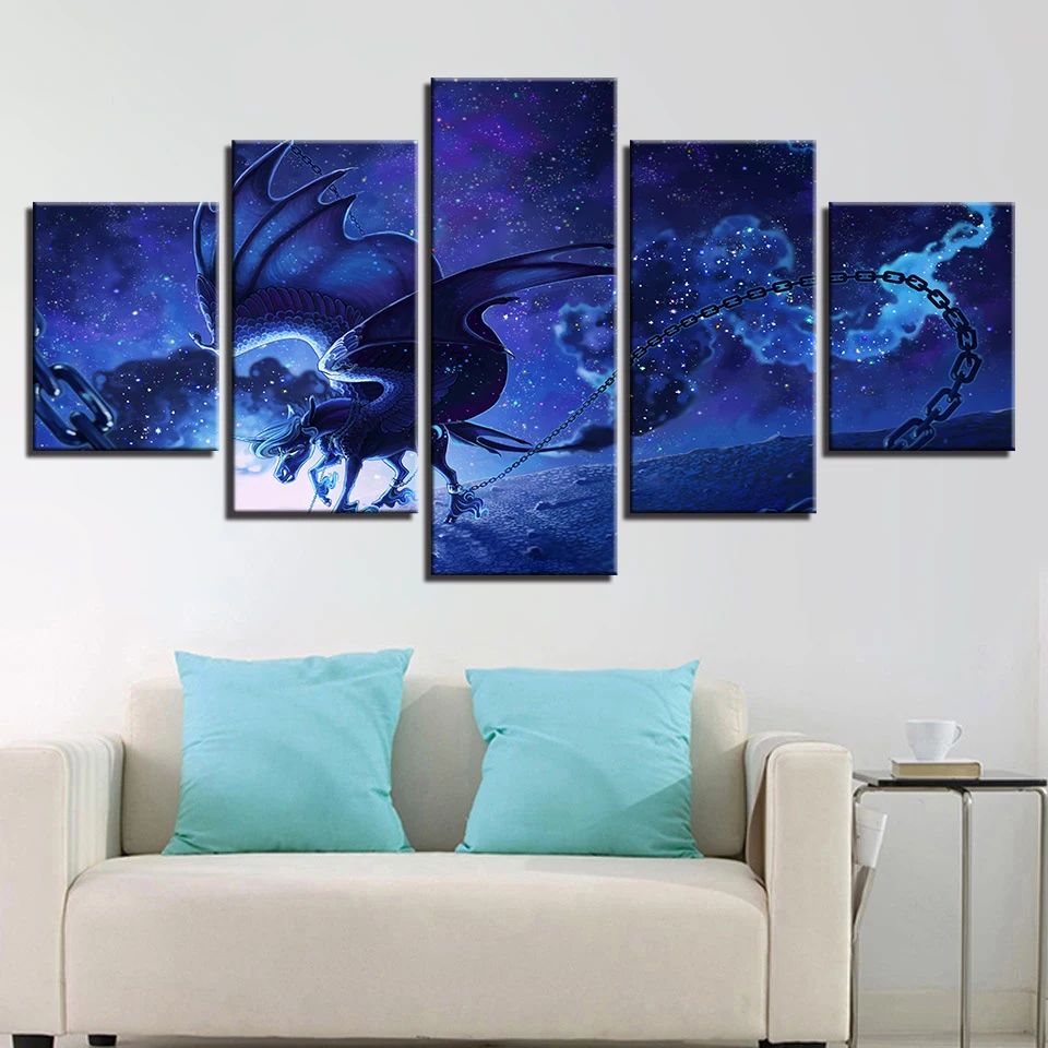 HD Animals Pictures Printing Decor Wall Art 5 Pieces Horse And It Wings Starry Sky Abstract Night View Modular Canvas Paintings
HD Animals Pictures Printing Decor Wall Art 5 Pieces Horse And It Wings Starry Sky Abstract Night View Modular Canvas Paintings