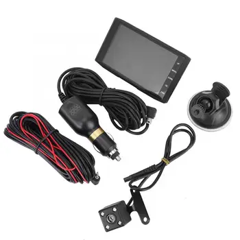 Car DVR Dash Camera HD 4 in Night Vision 3-Lens Reversing Video Dashcam Car Driving Recorder 170 Degree Lens Angle
Car DVR Dash Camera HD 4 in Night Vision 3-Lens Reversing Video Dashcam Car Driving Recorder 170 Degree Lens Angle