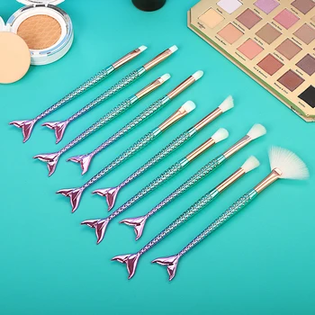 10pcs Eyeshadow Makeup Brushes Set Foundation Mermaid Eyebrow Brush Lip Concealer Makeup brush Fish tail Cosmetics Tool
10pcs Eyeshadow Makeup Brushes Set Foundation Mermaid Eyebrow Brush Lip Concealer Makeup brush Fish tail Cosmetics Tool