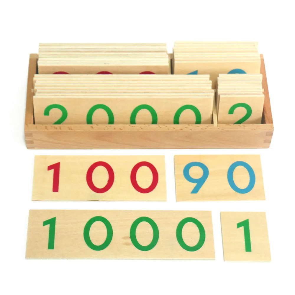 Montessori Training Aid Mathematics Teaching Aids Kindergarten Educational Toy with Numbers Calories