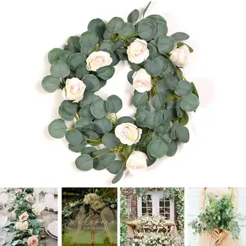 Simulated Eucalyptus with 7 Roses 1.8M Wedding Decoration Party Ornament Photo Props Artificial InsRattan Artificial Plant
Simulated Eucalyptus with 7 Roses 1.8M Wedding Decoration Party Ornament Photo Props Artificial InsRattan Artificial Plant