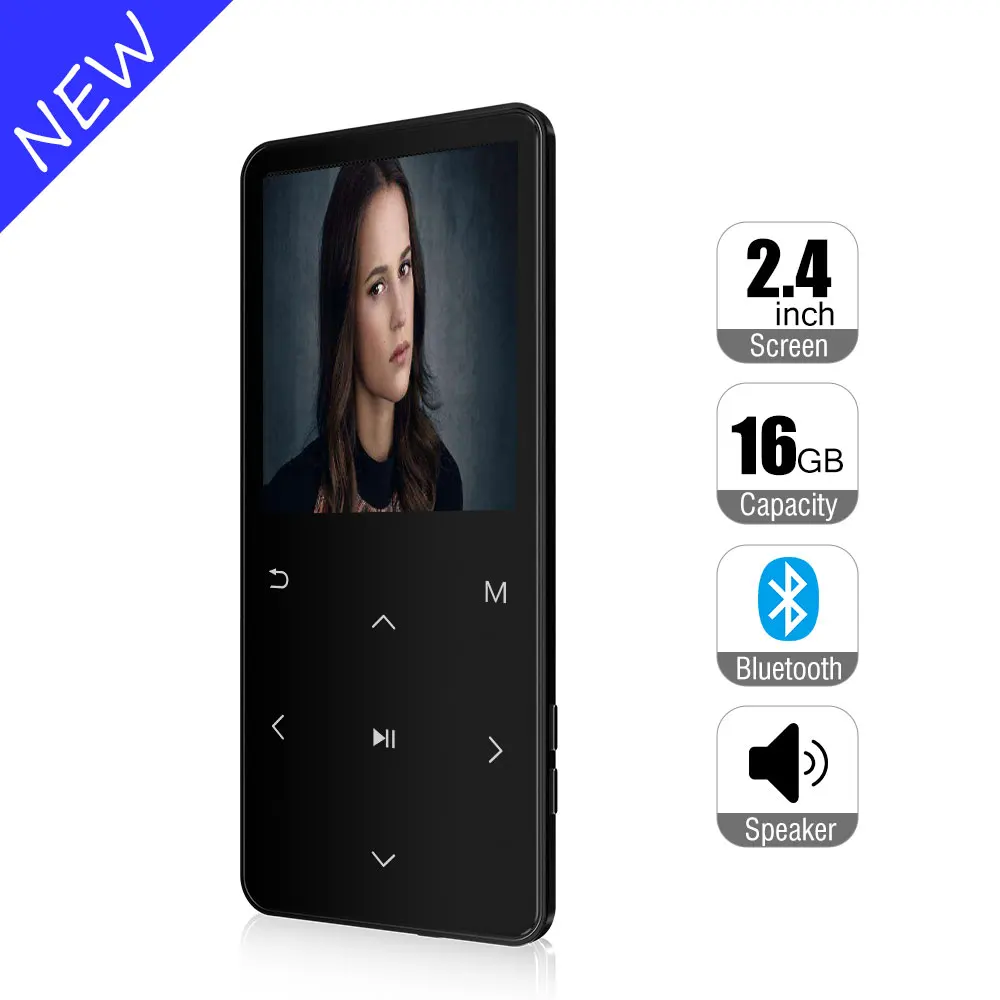 New Bluetooth 4.2 touch screen MP3 player Bulit-in 40G and Speaker HIFI Lossess Portable Slim MP3 player with FM suite for run
New Bluetooth 4.2 touch screen MP3 player Bulit-in 40G and Speaker HIFI Lossess Portable Slim MP3 player with FM suite for run