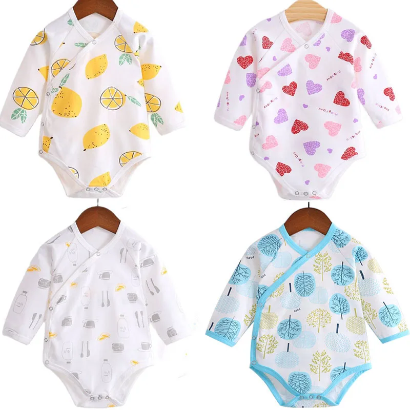 

Autumn Newborn Baby Bodysuits Babies Clothes Long Sleeve Cotton Toddler Girls Romper Cute Printed Infant Baby Jumpsuit Clothing