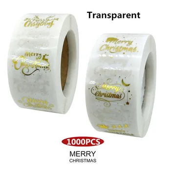 Stunning 1000pcs 1" Round Transparent Gold Foil Merry Christmas Sticker for Xmas Gifts Card Envelope Decor Clear Sealing Labels 
Stunning 1000pcs 1" Round Transparent Gold Foil Merry Christmas Sticker for Xmas Gifts Card Envelope Decor Clear Sealing Labels