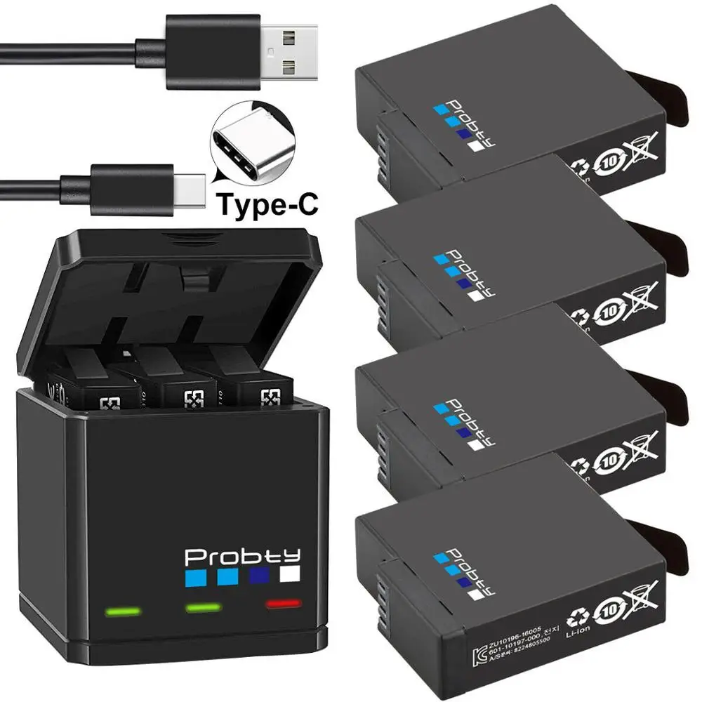 PROBTY for GoPro AHDBT-501 Hero 7 hero 6 hero 5 Black Battery + Triple Charger for Go Pro Hero 7 6 5 Black camera battery
PROBTY for GoPro AHDBT-501 Hero 7 hero 6 hero 5 Black Battery + Triple Charger for Go Pro Hero 7 6 5 Black camera battery