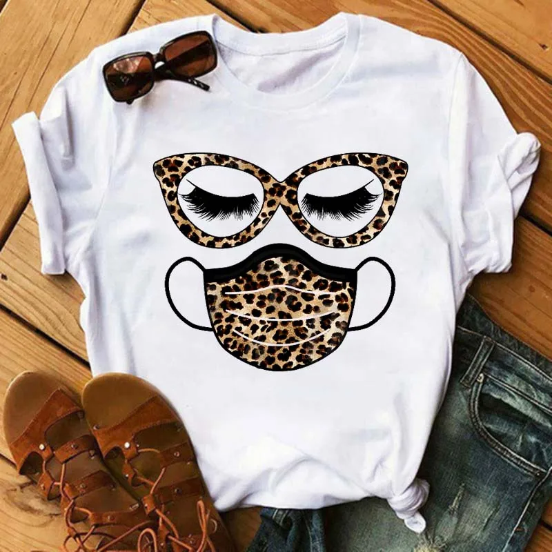 New Funny Women Graphic T Shirts Woman Fashion Leopard Mask Eyelash Printed Tshirts Casual Short Sleeves Kawaii Girls Tops Tees
New Funny Women Graphic T Shirts Woman Fashion Leopard Mask Eyelash Printed Tshirts Casual Short Sleeves Kawaii Girls Tops Tees