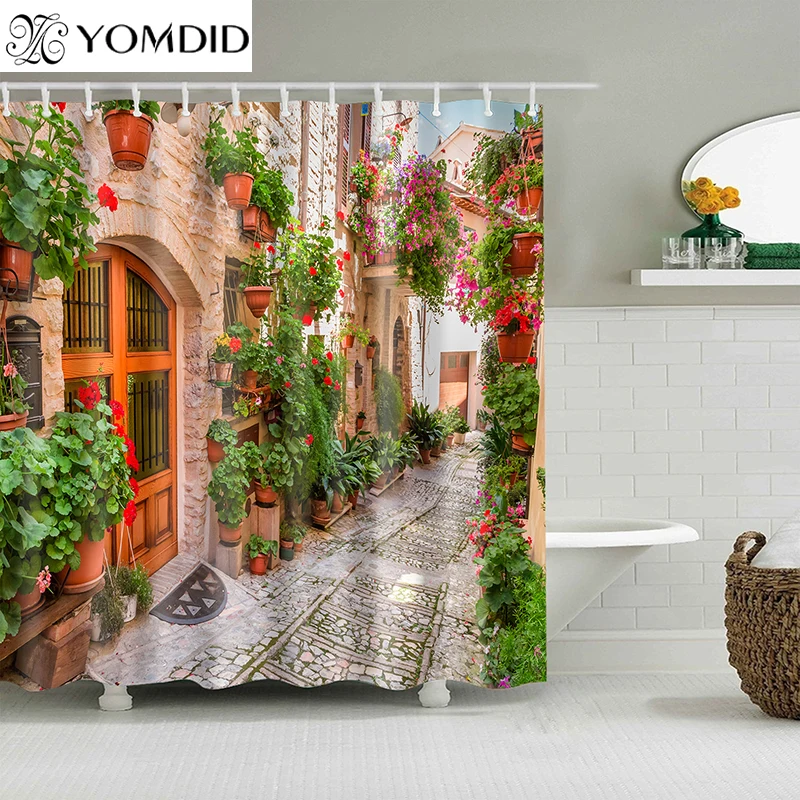 YOMDID 3D Colorful Street Alley Pattern Shower Curtains Bathroom Curtain Waterproof Bath Curtain With 12 Hooks Christmas Gift
YOMDID 3D Colorful Street Alley Pattern Shower Curtains Bathroom Curtain Waterproof Bath Curtain With 12 Hooks Christmas Gift