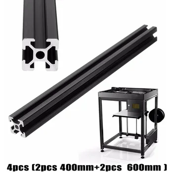 4PCS 400mm+600mm Length 2020 T-Slot Aluminum Profile Extrusion Frame Black Set Aluminum Profile Extrusion
4PCS 400mm+600mm Length 2020 T-Slot Aluminum Profile Extrusion Frame Black Set Aluminum Profile Extrusion