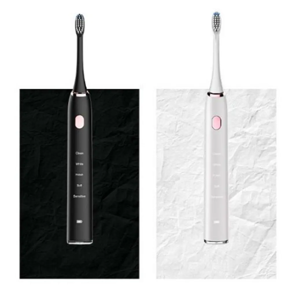 Electric Toothbrush with 5 Optional Modes 2 Replacement Heads Rechargeable Toothbrushes
Electric Toothbrush with 5 Optional Modes 2 Replacement Heads Rechargeable Toothbrushes