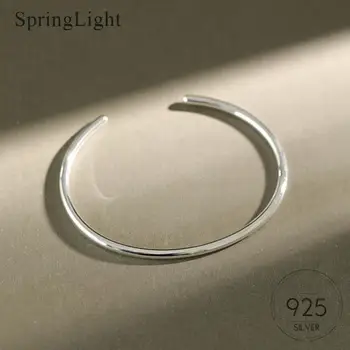 Springlight Minimalist Shiny Open Bangle for Women Real 925 Sterling Silver Smooth Simple Trendy Bangle Accessories Fine Jewelry
Springlight Minimalist Shiny Open Bangle for Women Real 925 Sterling Silver Smooth Simple Trendy Bangle Accessories Fine Jewelry