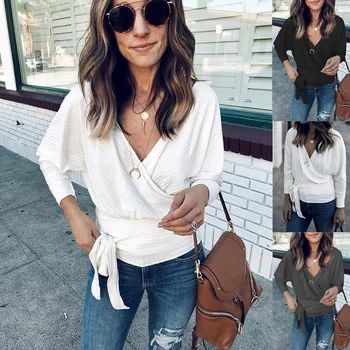 Hot Sale Explosion 2020 nian Autumn Fashion V-neck Lace Long Sleeve Ladies Blouse Sweater 101227
Hot Sale Explosion 2020 nian Autumn Fashion V-neck Lace Long Sleeve Ladies Blouse Sweater 101227