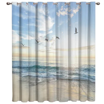 Sunset Sea Scenery Painting Window Curtains Living Room Curtain Rod Kitchen Drapes Fabric Indoor Home Decoration 
Sunset Sea Scenery Painting Window Curtains Living Room Curtain Rod Kitchen Drapes Fabric Indoor Home Decoration