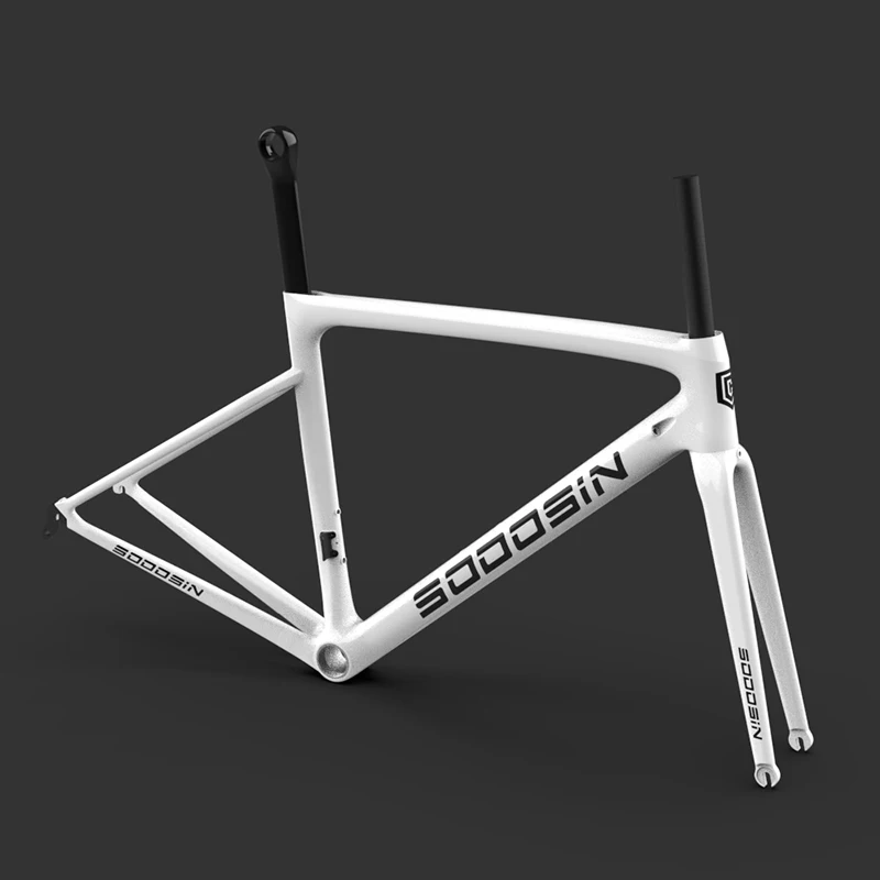 

Sodosin T1100 Bicycle Carbon Road Frame size 44/49/52/54/56/58cm 700C road bike frame and fork Rim Brake/Disk Brake