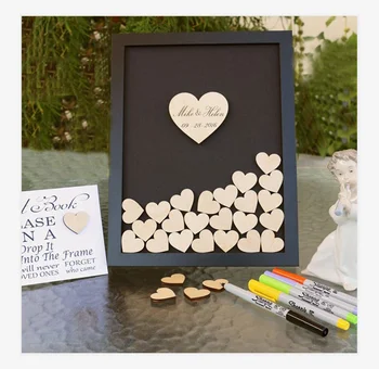 Guest Book Wedding Wooden with Hearts Personalized Guest Book Drop Box Frame Calligraphy Wedding Guestbook Custom Name and Date
Guest Book Wedding Wooden with Hearts Personalized Guest Book Drop Box Frame Calligraphy Wedding Guestbook Custom Name and Date
