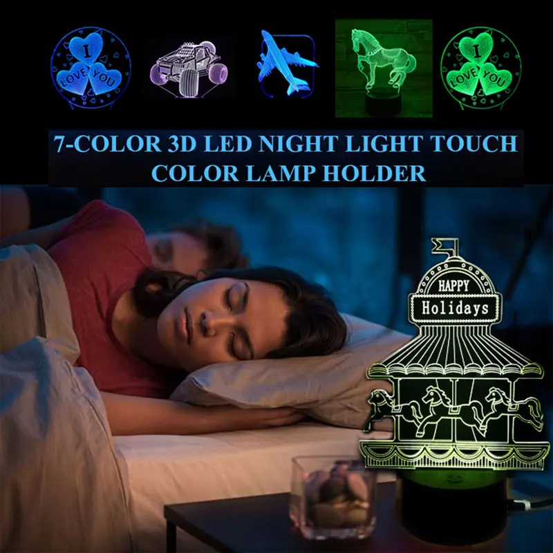 7 Colors 3D LED Night Light Touch Color Changing Lamp Base Night Lamp LED RGB Mood Colorful Kids Room Decor Child Toys Xmas Gift
7 Colors 3D LED Night Light Touch Color Changing Lamp Base Night Lamp LED RGB Mood Colorful Kids Room Decor Child Toys Xmas Gift