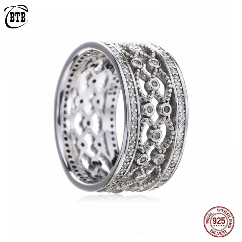 Authentic 925 Sterling Silver Original Retro Stripe Lace Ring With Shiny CZ For Women Charm Wedding Birthday Gift DIY Jewelry
Authentic 925 Sterling Silver Original Retro Stripe Lace Ring With Shiny CZ For Women Charm Wedding Birthday Gift DIY Jewelry