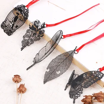 Cute Black Metal Leaves Bookmarker with Card Packing Cute Butterfly Hollow Book Mark For Books Student Gift School Stationery
Cute Black Metal Leaves Bookmarker with Card Packing Cute Butterfly Hollow Book Mark For Books Student Gift School Stationery