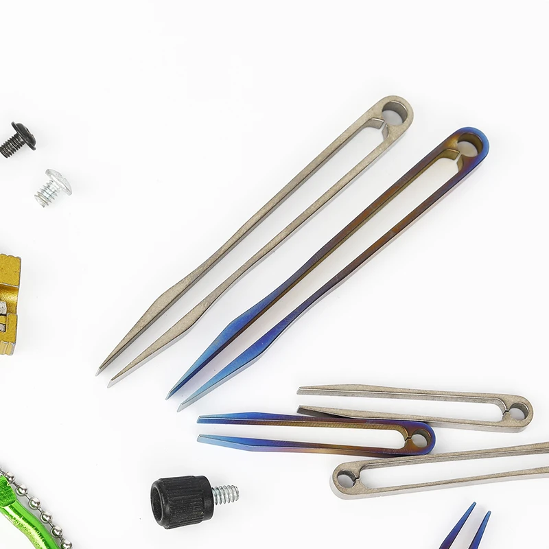Mini Outdoor Titanium Tweezers Clamping Device Tweezer Tool Clip EDC Tools Food Grade Tweezers Splinter & Tick Removal Tool
Mini Outdoor Titanium Tweezers Clamping Device Tweezer Tool Clip EDC Tools Food Grade Tweezers Splinter & Tick Removal Tool