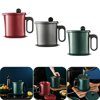 1.7L Oiler Household Stainless Steel Filter Mesh With Lid Oil Bottle Kitchen Filter Artifact Lard Residue Oil Storage Tank
1.7L Oiler Household Stainless Steel Filter Mesh With Lid Oil Bottle Kitchen Filter Artifact Lard Residue Oil Storage Tank