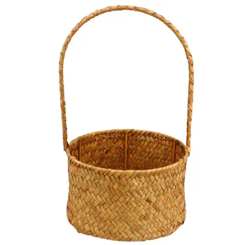 1Pc Straw Woven Storage Basket with Handle Succulent Planter Knitted Flower Basket Practical Flower Container Desktop Decoration
1Pc Straw Woven Storage Basket with Handle Succulent Planter Knitted Flower Basket Practical Flower Container Desktop Decoration