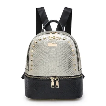 2020Europe And America New Style Snakeskin Backpack Rivet Casual Backpack Multi-functional Large-Volume WOMEN'S Fashion 
2020Europe And America New Style Snakeskin Backpack Rivet Casual Backpack Multi-functional Large-Volume WOMEN'S Fashion
