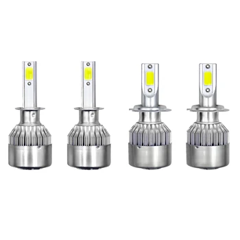 4Pcs LED Headlight Bulb 72W 7600LM LED Headlight Conversion Kit - 6000K Xenon White Low Beam / Fog Light(H1&H7)
4Pcs LED Headlight Bulb 72W 7600LM LED Headlight Conversion Kit - 6000K Xenon White Low Beam / Fog Light(H1&H7)