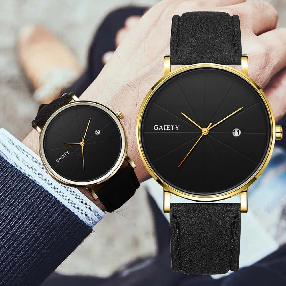 Men-Style Business with Calendar Leather Belt Quartz Watch Students Watch Quartz Watch
Men-Style Business with Calendar Leather Belt Quartz Watch Students Watch Quartz Watch