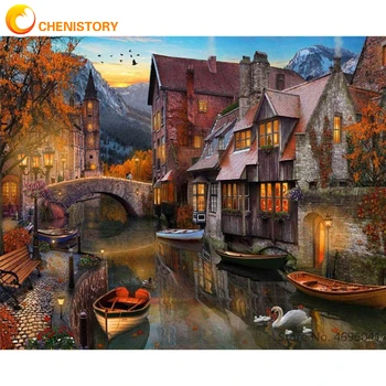 CHENISTORY Frame DIY Painting By Numbers Landscape Picture By Number Acrylic Paint On Canvas Water House Diy Gift Wall Art Decor
CHENISTORY Frame DIY Painting By Numbers Landscape Picture By Number Acrylic Paint On Canvas Water House Diy Gift Wall Art Decor
