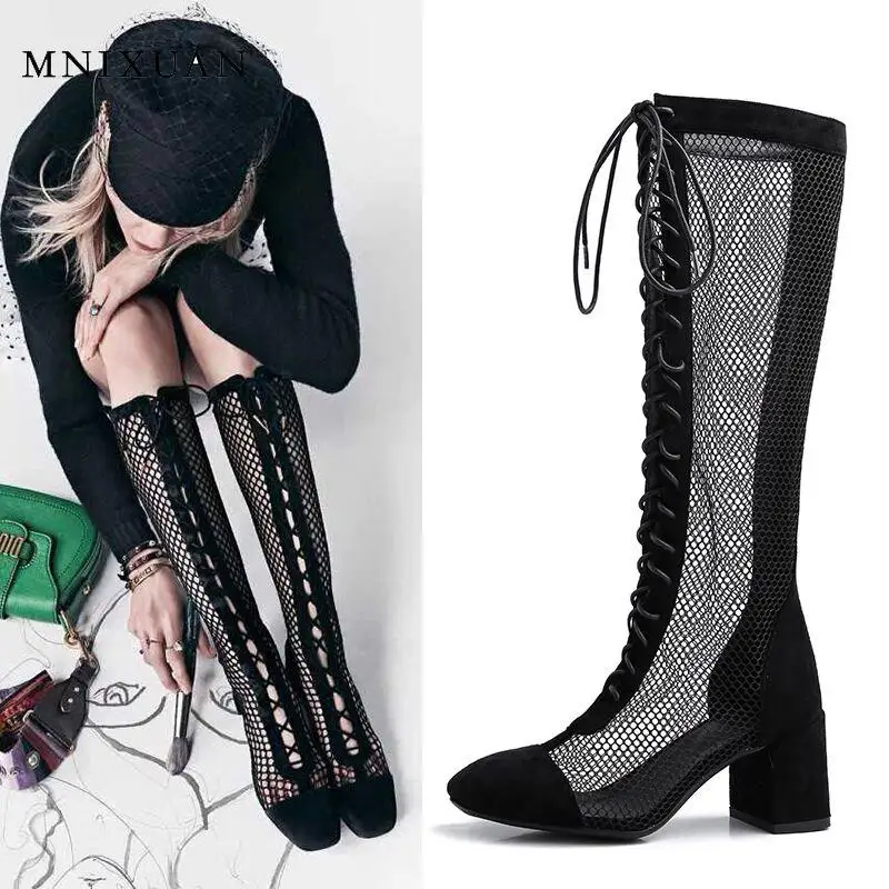 MNIXUAN Fashion summer boots Ankle Boots For Women 2019 new square toe lace up block high heel cut out boots black booties size9
MNIXUAN Fashion summer boots Ankle Boots For Women 2019 new square toe lace up block high heel cut out boots black booties size9