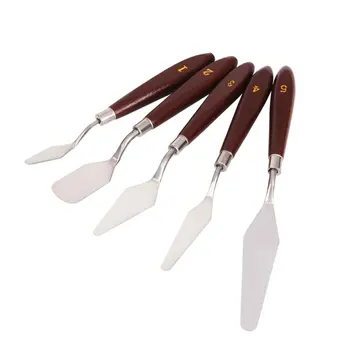 5PCS Mixed Palette Knife Painting Stainless Steel Scraper Spatula Art Supplies for Artist Canvas Oil Paint Color Mixing
5PCS Mixed Palette Knife Painting Stainless Steel Scraper Spatula Art Supplies for Artist Canvas Oil Paint Color Mixing