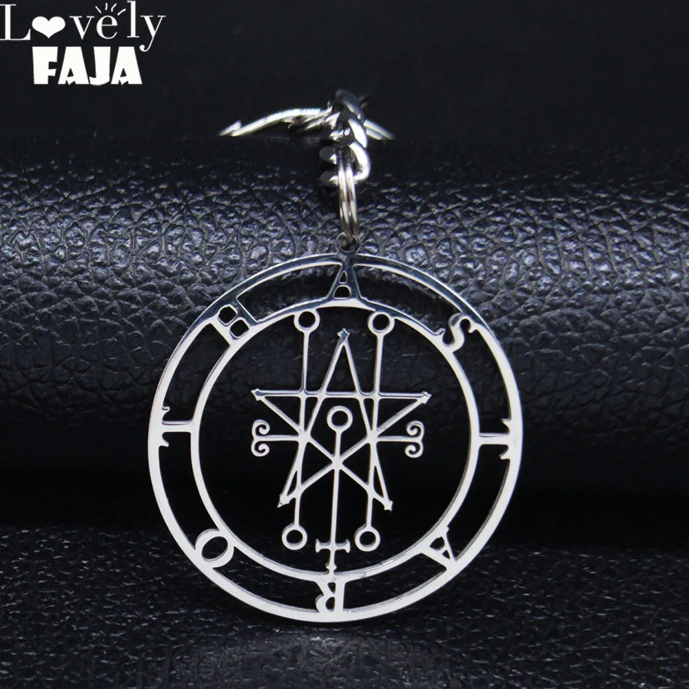 Брелки Astaroth Sigil Goetia из нержавеющей стали ювелирные украшения для ключей с
