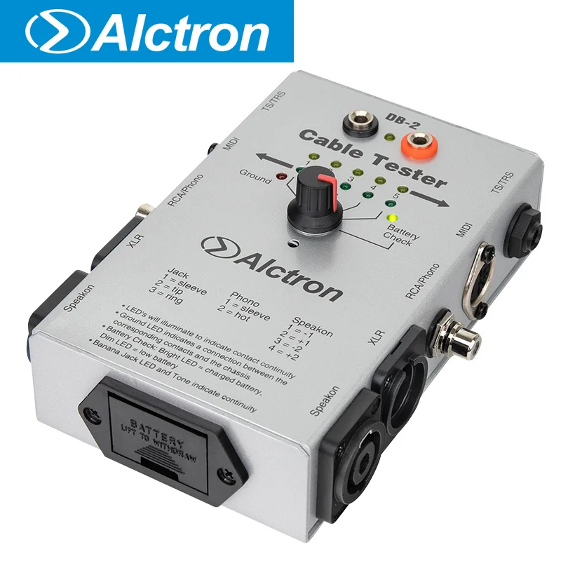 Alctron DB-2 Многофункциональный кабельный тестер, различные разъемы, просто подключите и проверьте, тестирование разных типов кабелей
Alctron DB-2 Многофункциональный кабельный тестер, различные разъемы, просто подключите и проверьте, тестирование разных типов кабелей