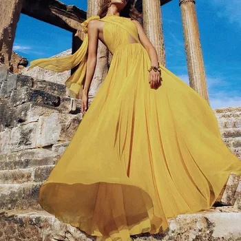 Bohemia Women's maxi dress летнее платье женское Summer Backless Wrap Chest Elegant Bow Chiffon Solid long Big swing sundress
Bohemia Women's maxi dress летнее платье женское Summer Backless Wrap Chest Elegant Bow Chiffon Solid long Big swing sundress