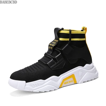 new high-top men's shoes of autumn 2019 are all-in-one with sports and leisure Korean running winter socks mens shoes 
new high-top men's shoes of autumn 2019 are all-in-one with sports and leisure Korean running winter socks mens shoes