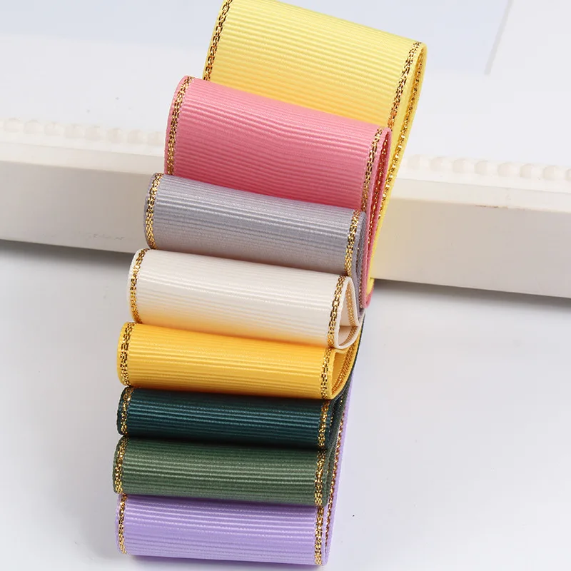 Gold Metallic Edge Grosgrain Ribbon Wide 100yards 9mm 16mm 25mm 38mm DIY Gift Packing Decoration Wedding Crafts Scrapbooking Sup
Gold Metallic Edge Grosgrain Ribbon Wide 100yards 9mm 16mm 25mm 38mm DIY Gift Packing Decoration Wedding Crafts Scrapbooking Sup